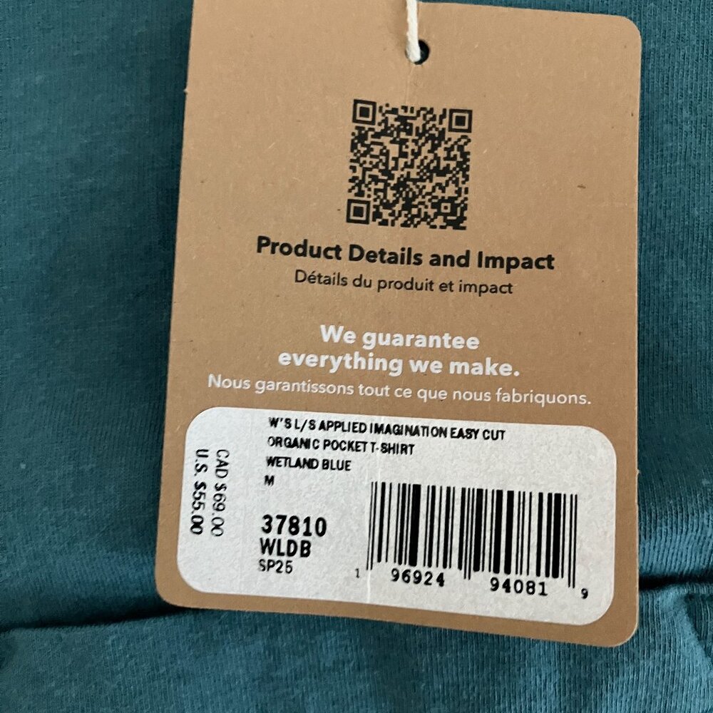 Patagonia Women’s Imagination easy cut pocket shirt wetland blue Size M & L NWT - Picture 13 of 16